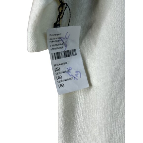 The Row Ipar Top in Pale Green Small Womens Cashmere SHort Sleeve Sweater - Picture 7 of 13